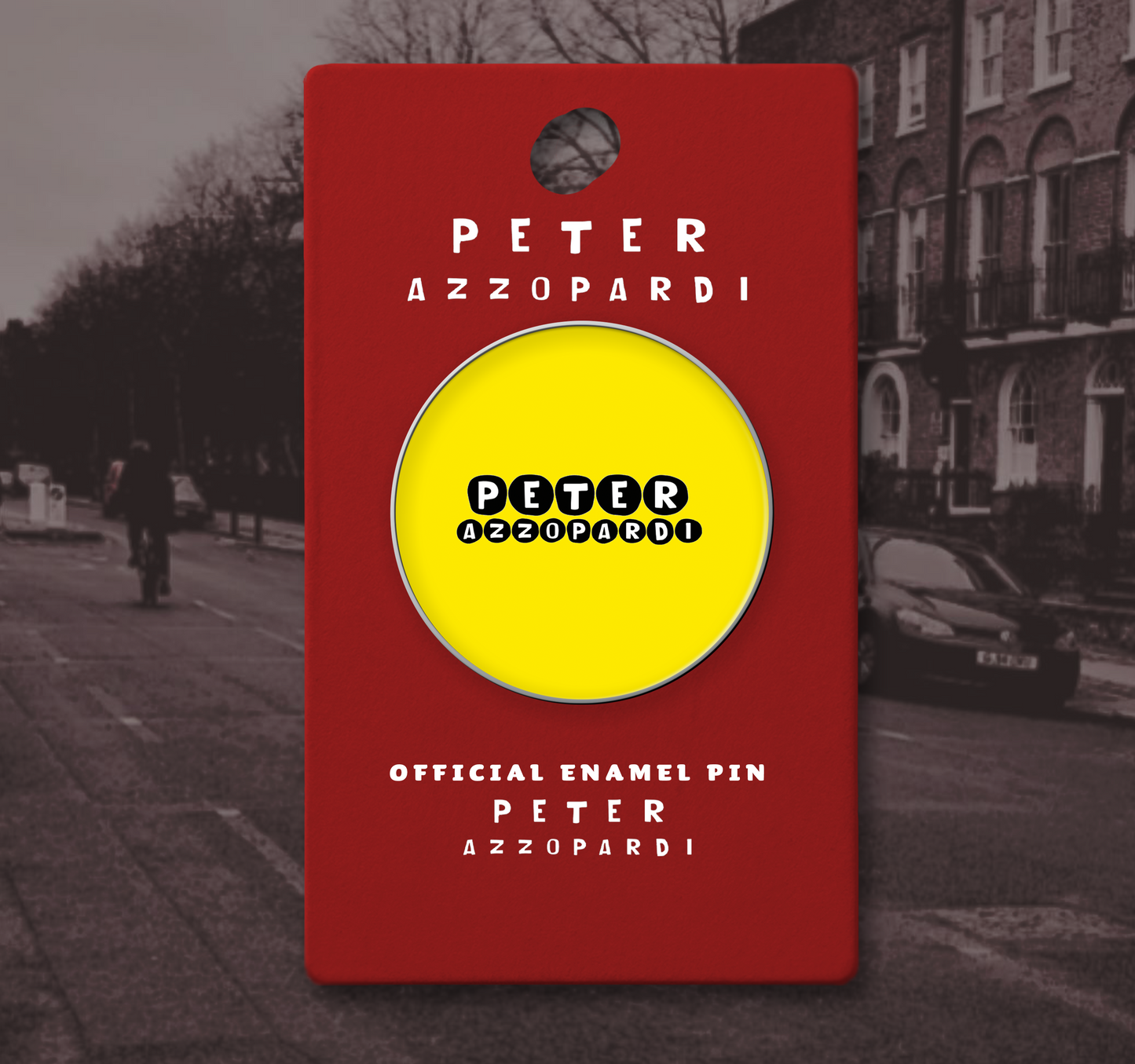 "Peter Azzopardi" - Enamel Pin Badge